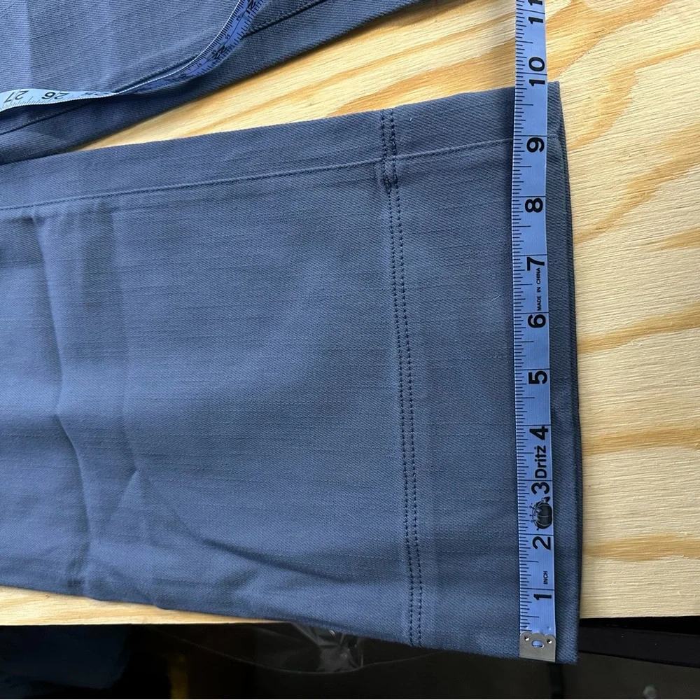 Anthropologie Wide Leg Button Front Pants – Size 4 – Wedgewood Blue - Picture 9 of 10